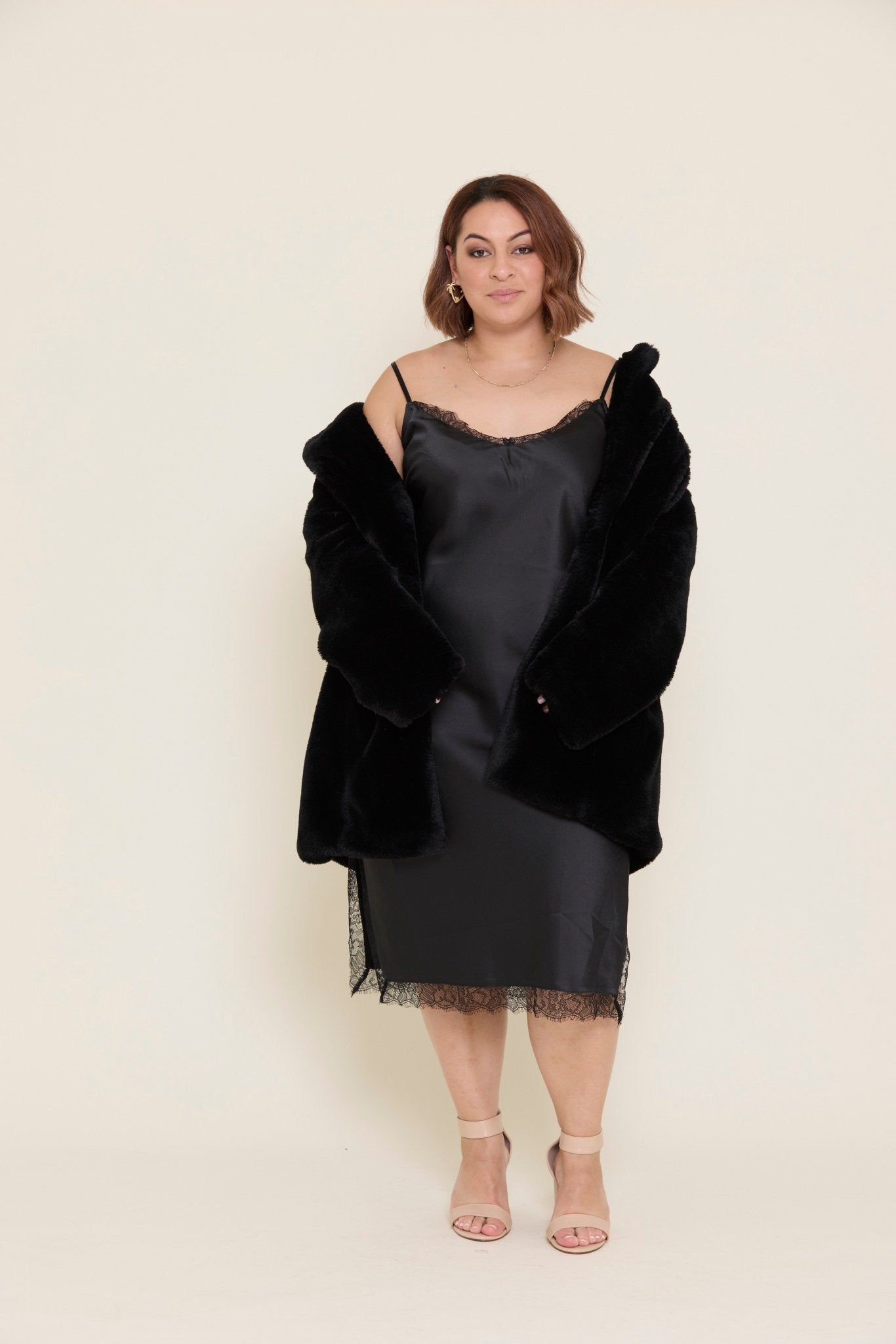 Atmos&here Carly Faux Fur Coat - Love & Lend