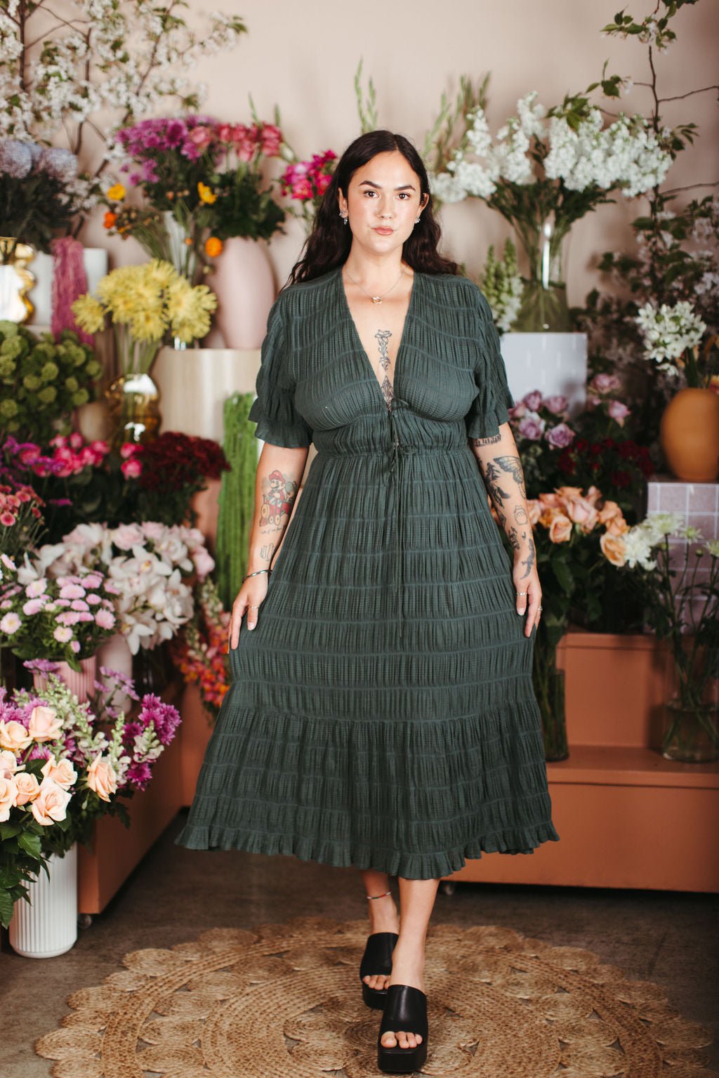 RUBY Mirella V-Neck Dress - Love & Lend
