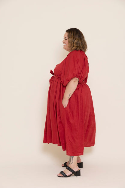 Sloan Willow Dress - Crimson - Love & Lend
