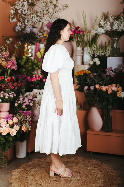 Aje Casa Puff Sleeve Midi Dress - Size 16 - Love & Lend